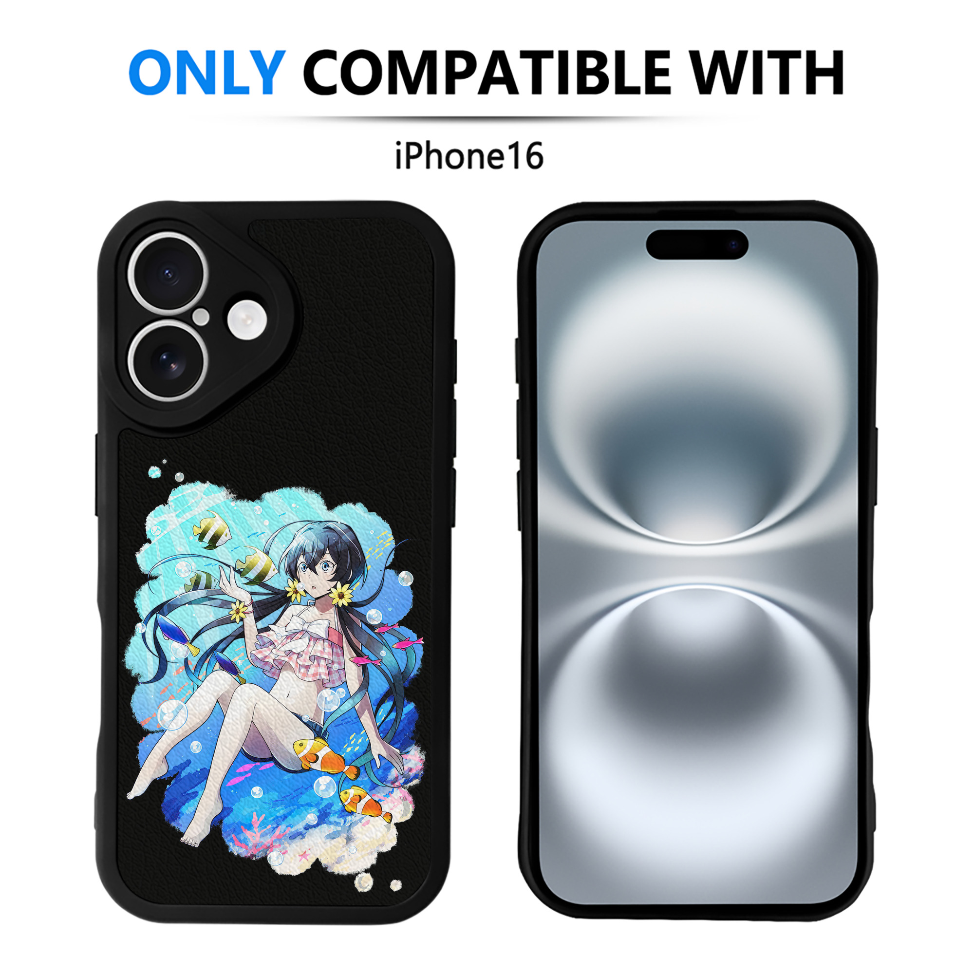 （画像用） 文豪ストレイドッグス Bungo Stray Dogs 【iPhone 16シリーズ対応】シリコンスマホケース（レザー調） 材質：シリコン